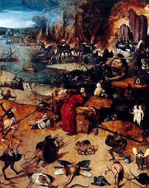 BOSCH, Hieronymus The Temptation of Saint Anthony France oil painting art